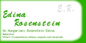 edina rosenstein business card